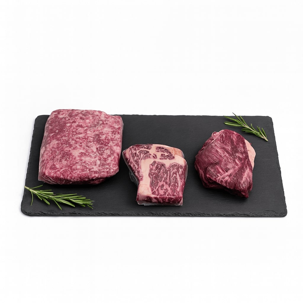 Ilustrativní foto degustačního balíčku 1kg Wagyu beef