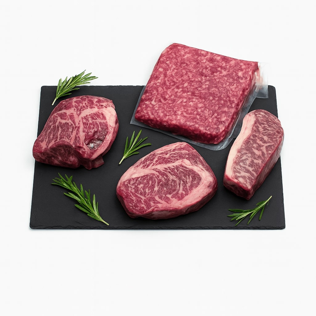 Ilustrativní foto středního balíčku 3kg Wagyu beef